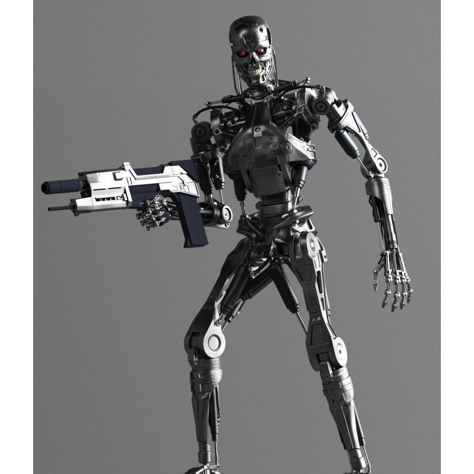 Terminator T-800 Endoskeleton 3D Model – High-Detail Rigged Character, FBX - View 3