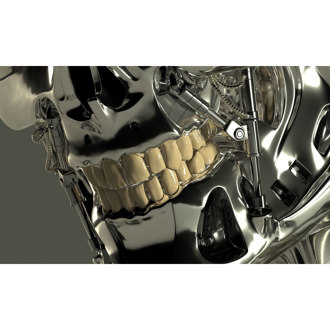 Terminator T-800 Endoskeleton 3D Model – High-Detail Rigged Character, FBX - View 34