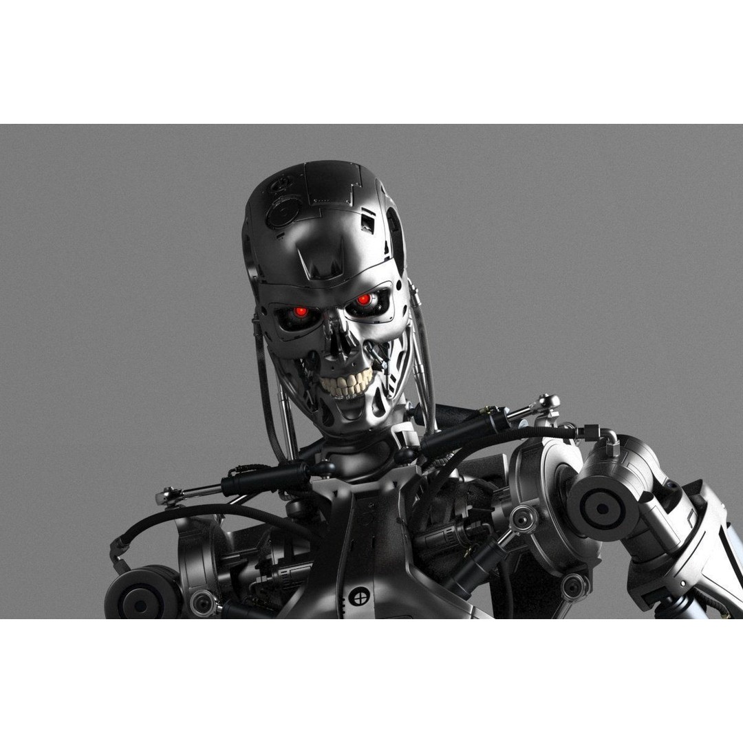 Terminator T-800 Endoskeleton 3D Model – High-Detail Rigged Character, FBX - View 4