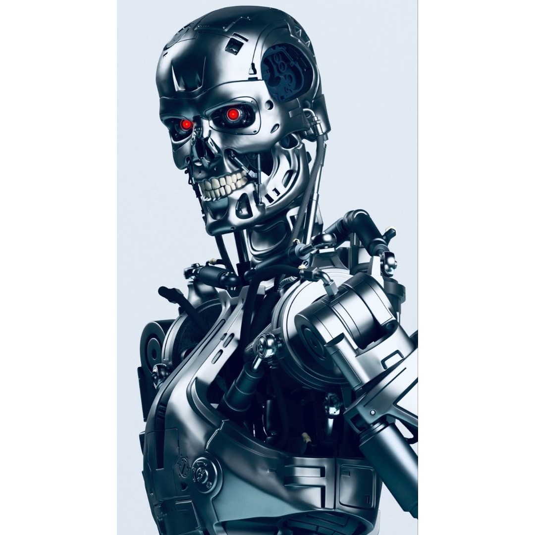 Terminator T-800 Endoskeleton 3D Model – High-Detail Rigged Character, FBX - View 6