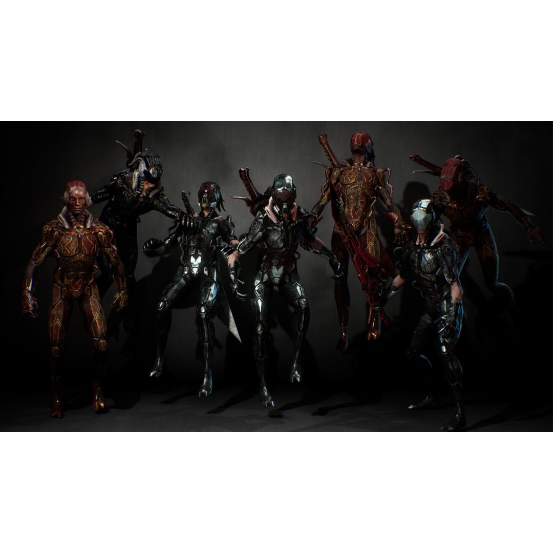 Biochemical Monster 3D Model – Low Poly Rigged Character, FBX - View 28