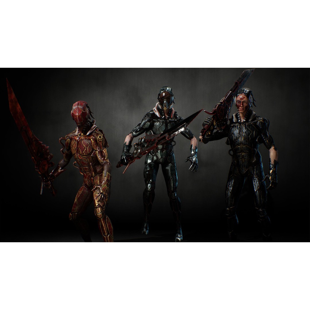Biochemical Monster 3D Model – Low Poly Rigged Character, FBX - View 30