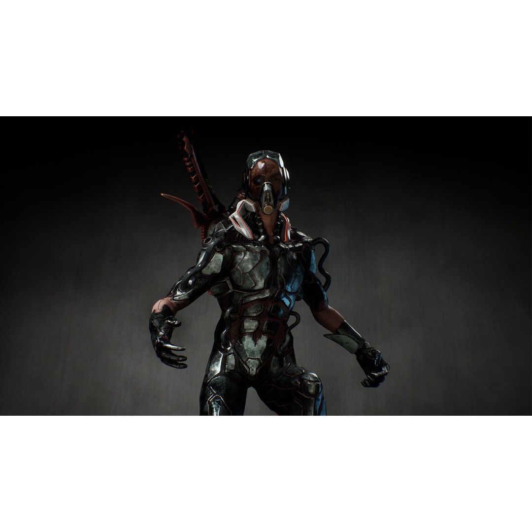 Biochemical Monster 3D Model – Low Poly Rigged Character, FBX - View 35