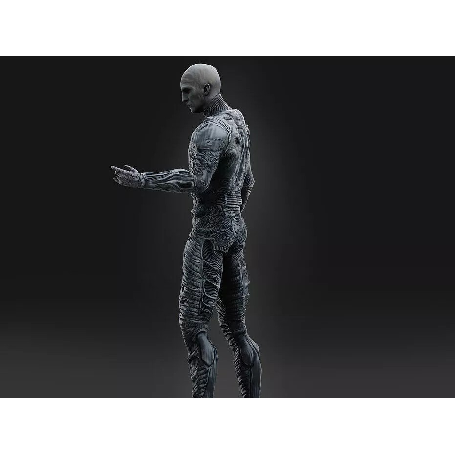 Engineer 3D Model – Low Poly Sci-Fi Character, FBX, Rigged - View 7