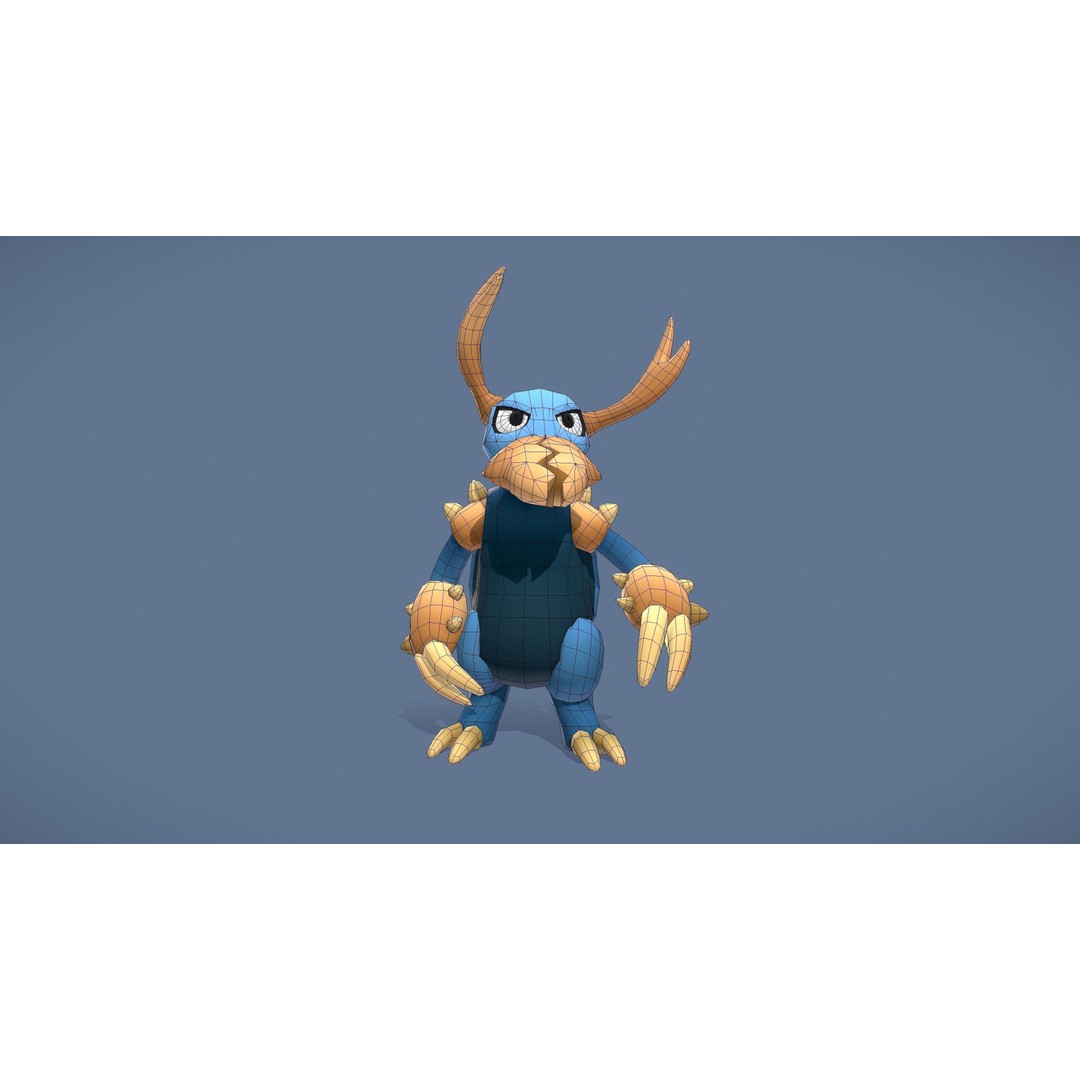 Cartoon Characters 3D Model – Low Poly Game Asset, Rigged & Animated - View 100