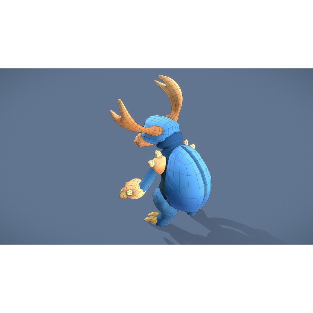 Cartoon Characters 3D Model – Low Poly Game Asset, Rigged & Animated - View 103