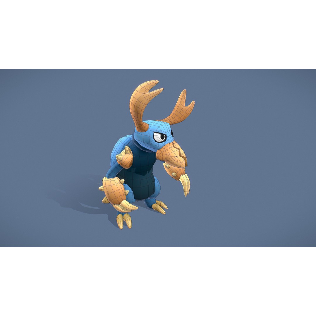 Cartoon Characters 3D Model – Low Poly Game Asset, Rigged & Animated - View 104