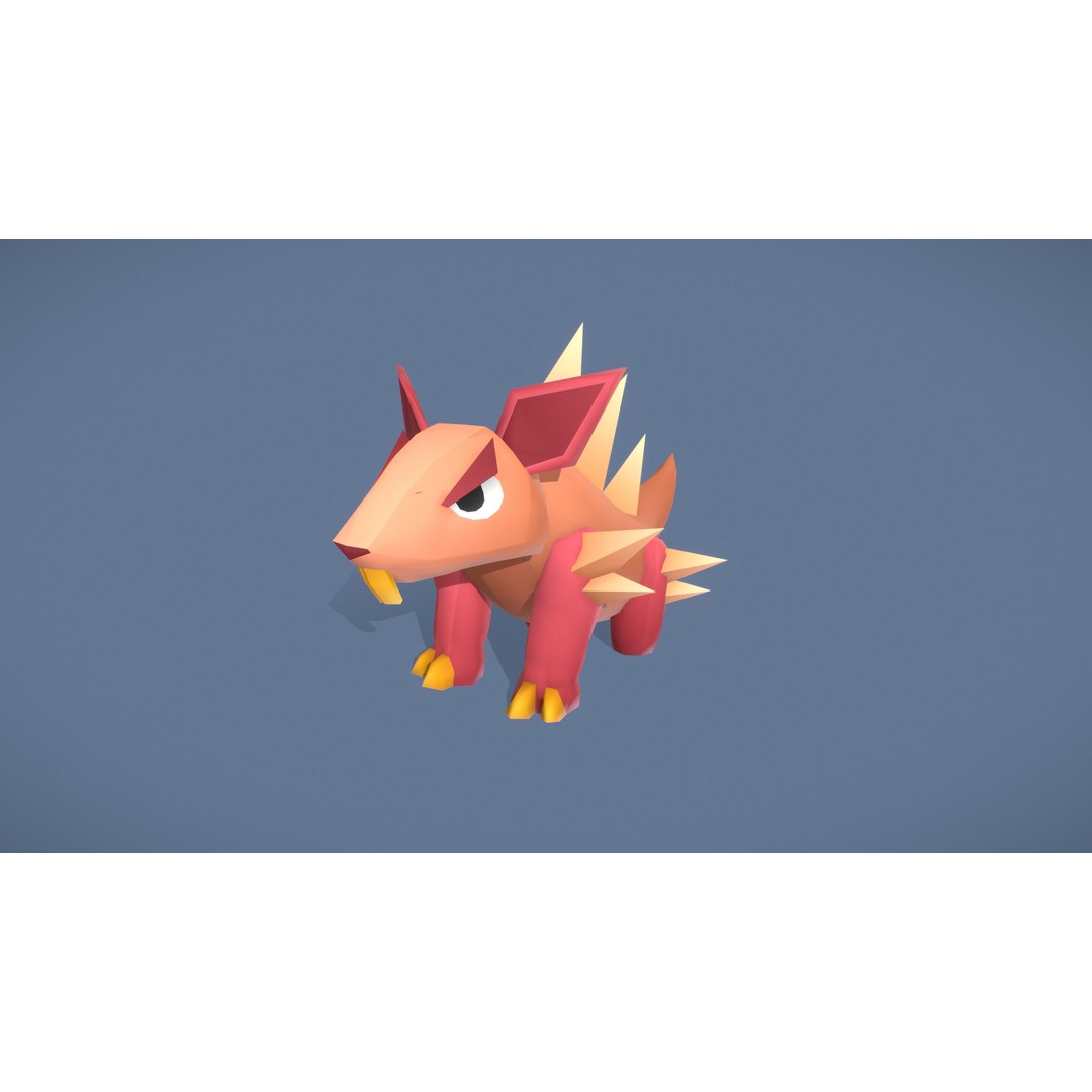 Cartoon Characters 3D Model – Low Poly Game Asset, Rigged & Animated - View 11