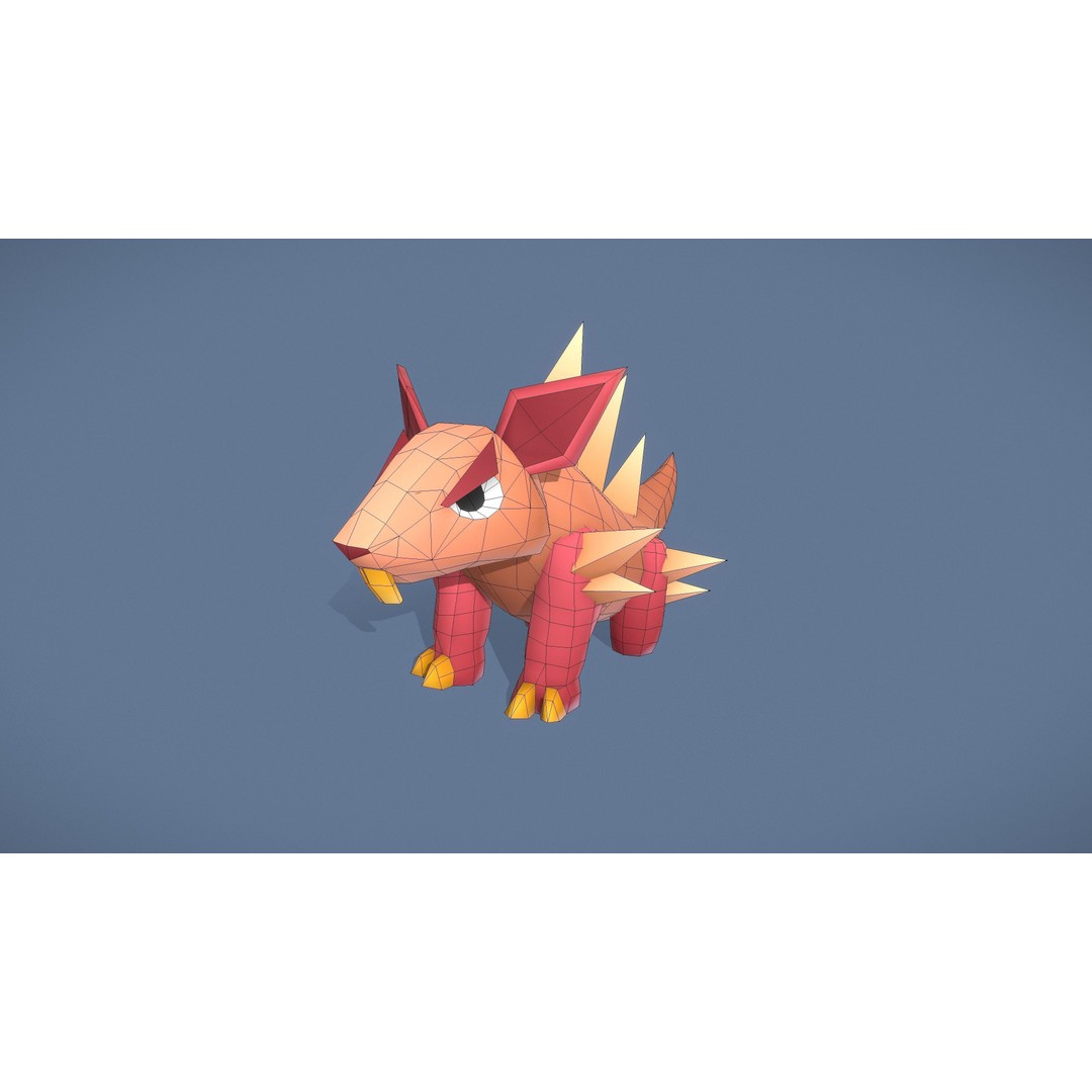 Cartoon Characters 3D Model – Low Poly Game Asset, Rigged & Animated - View 12