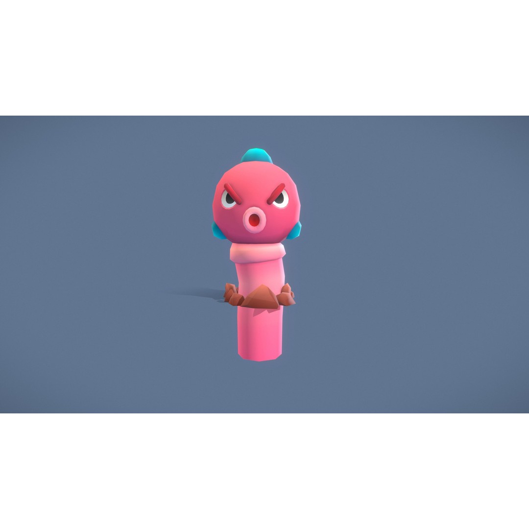 Cartoon Characters 3D Model – Low Poly Game Asset, Rigged & Animated - View 120