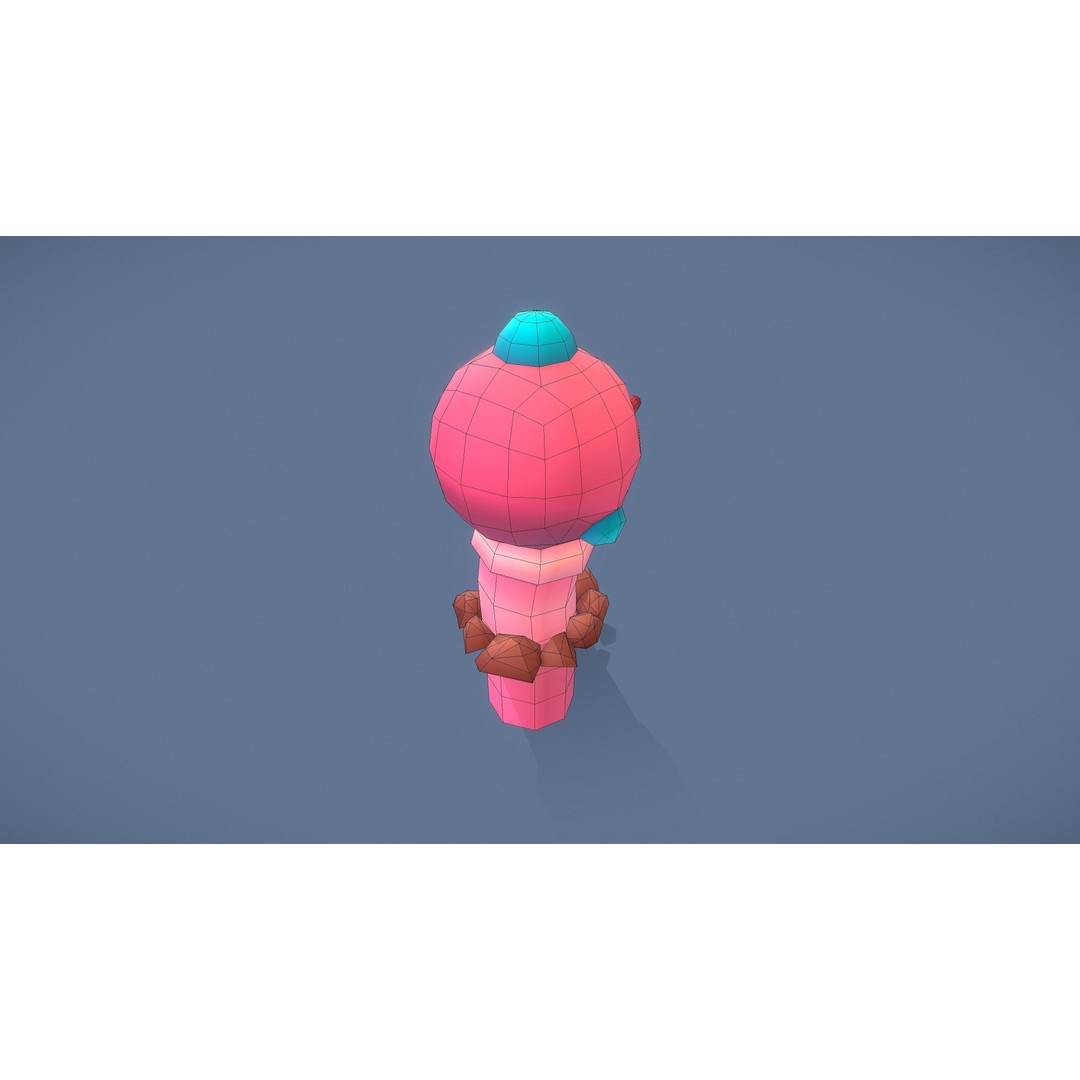 Cartoon Characters 3D Model – Low Poly Game Asset, Rigged & Animated - View 121