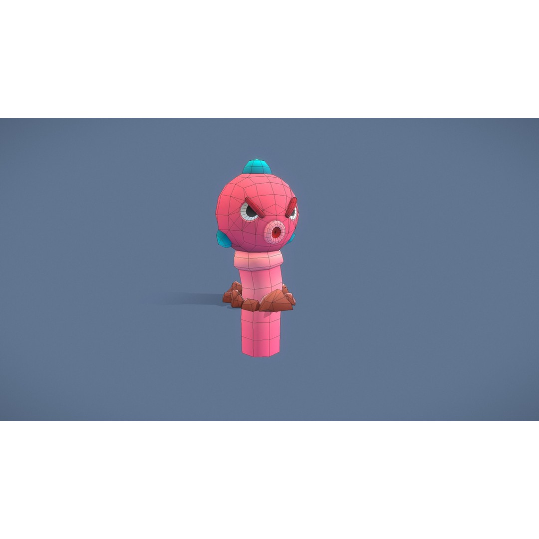 Cartoon Characters 3D Model – Low Poly Game Asset, Rigged & Animated - View 123