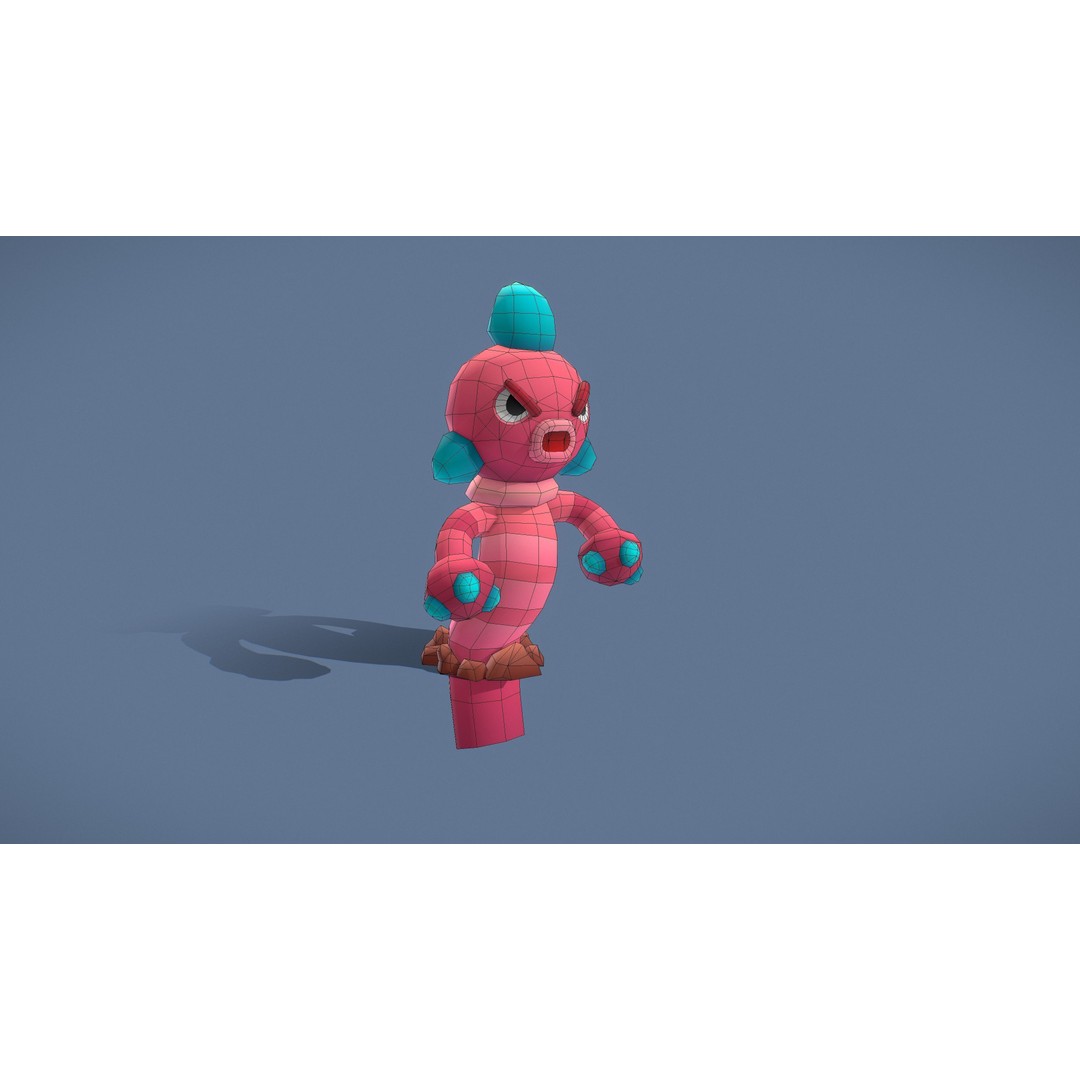 Cartoon Characters 3D Model – Low Poly Game Asset, Rigged & Animated - View 124