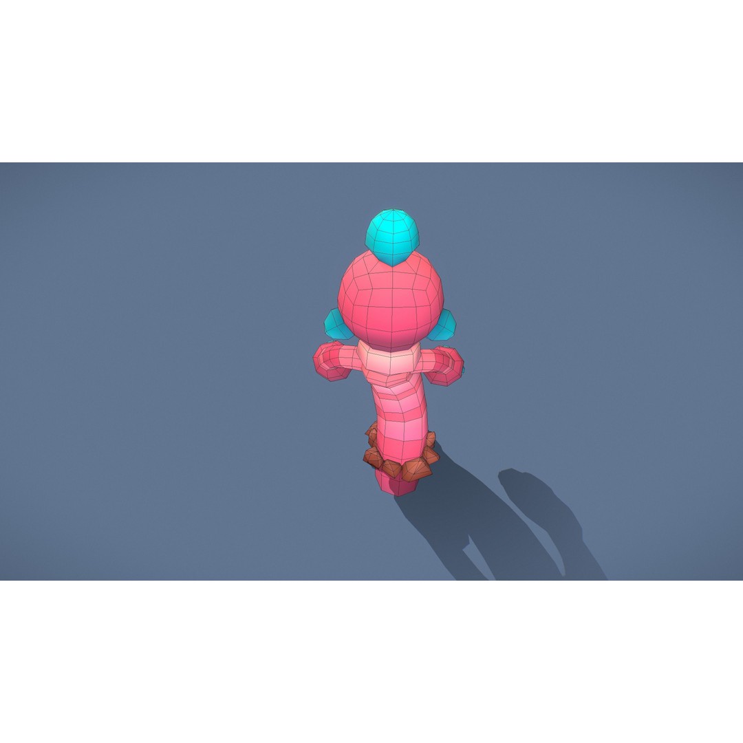 Cartoon Characters 3D Model – Low Poly Game Asset, Rigged & Animated - View 126