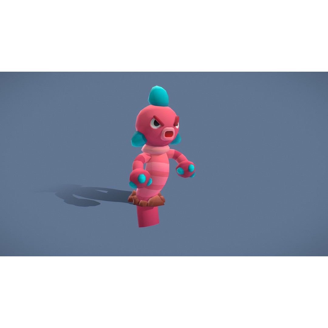 Cartoon Characters 3D Model – Low Poly Game Asset, Rigged & Animated - View 127