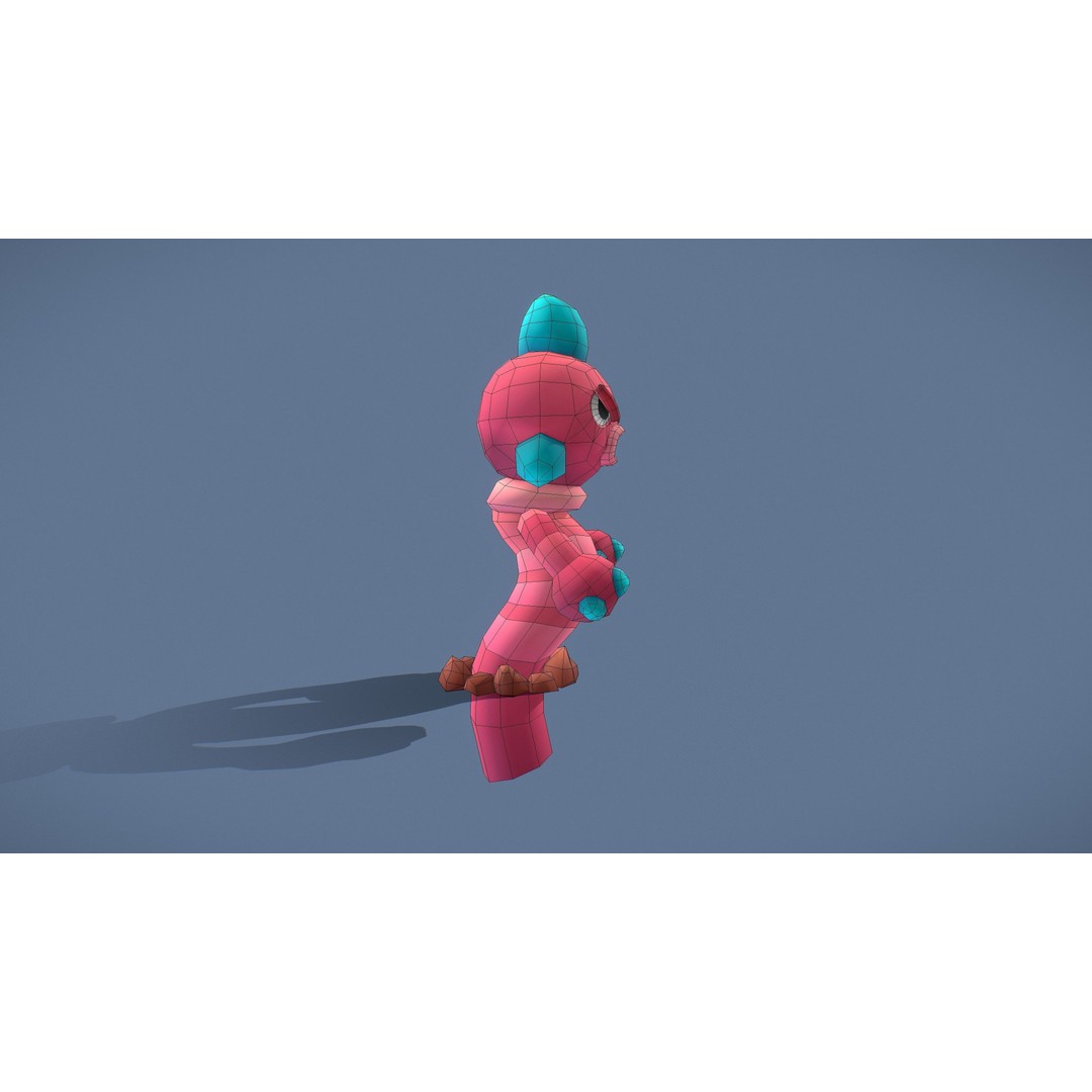 Cartoon Characters 3D Model – Low Poly Game Asset, Rigged & Animated - View 128