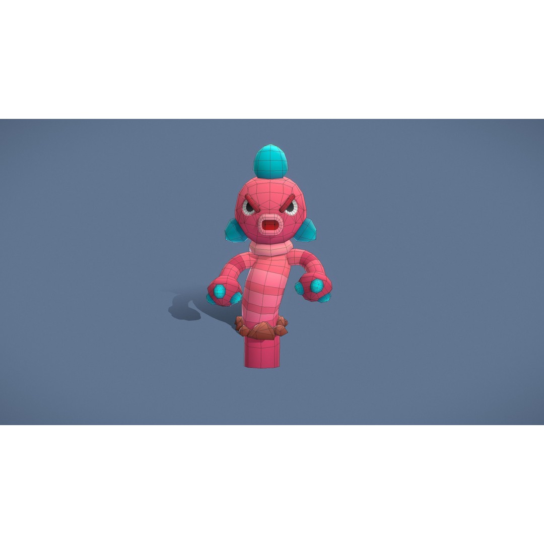 Cartoon Characters 3D Model – Low Poly Game Asset, Rigged & Animated - View 129