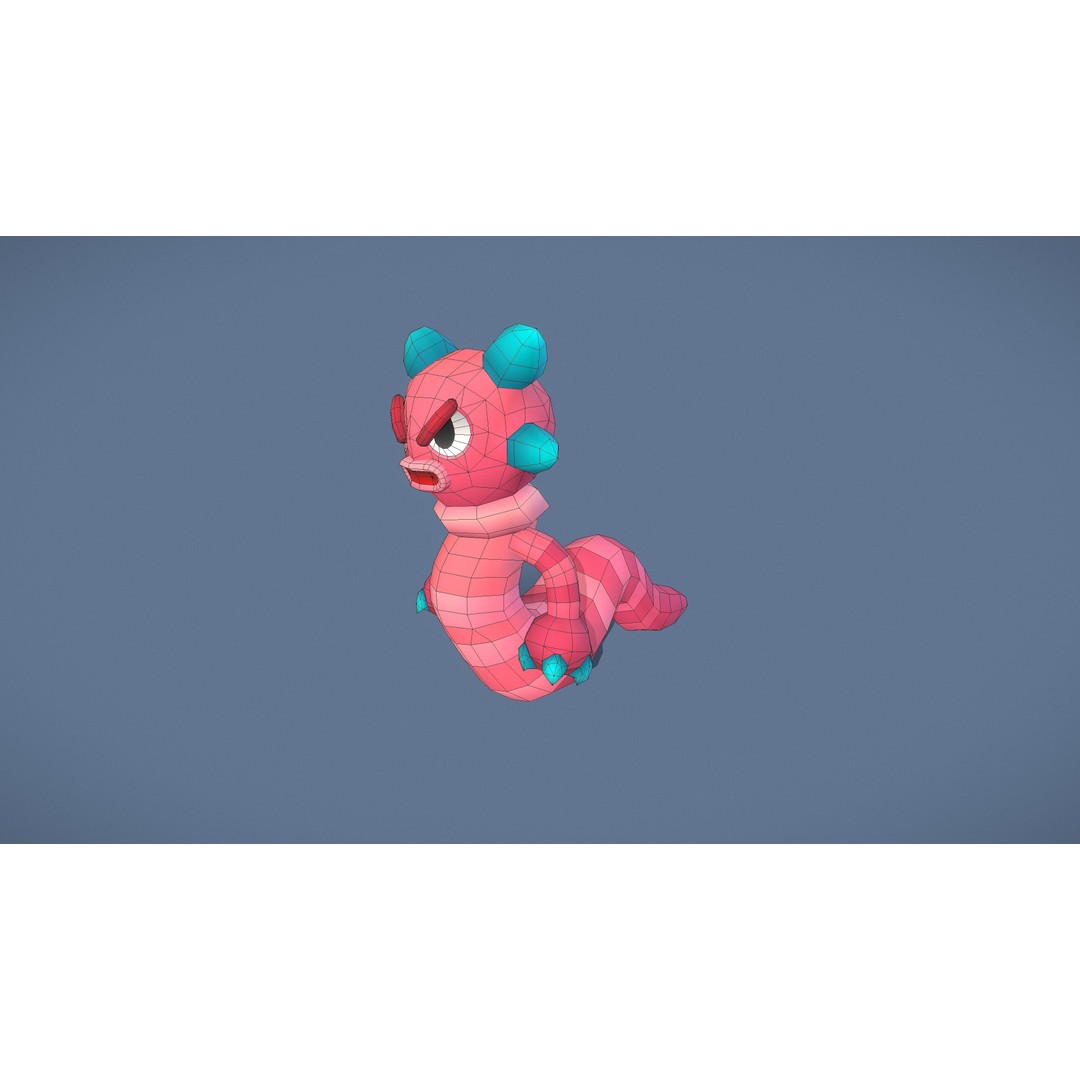 Cartoon Characters 3D Model – Low Poly Game Asset, Rigged & Animated - View 130