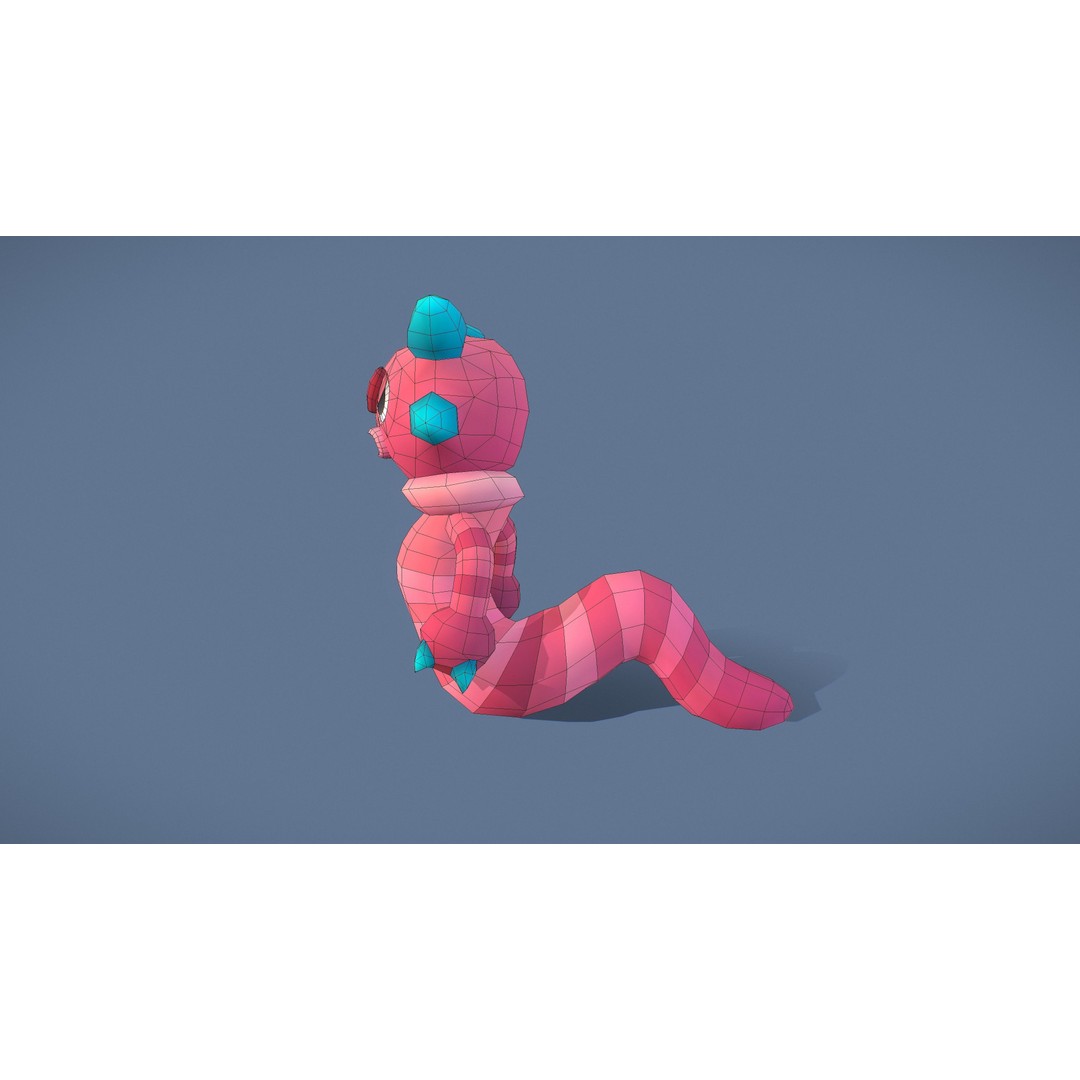 Cartoon Characters 3D Model – Low Poly Game Asset, Rigged & Animated - View 131