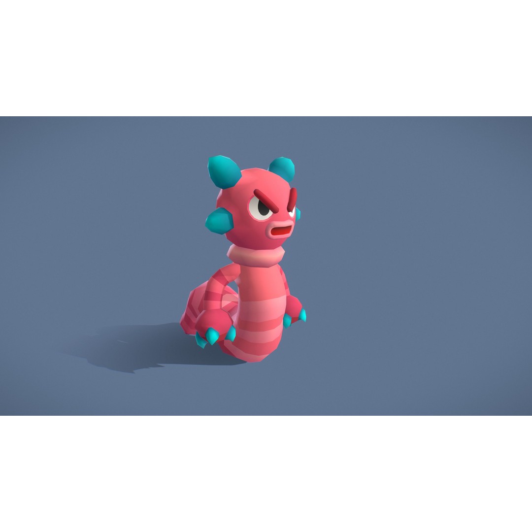 Cartoon Characters 3D Model – Low Poly Game Asset, Rigged & Animated - View 132