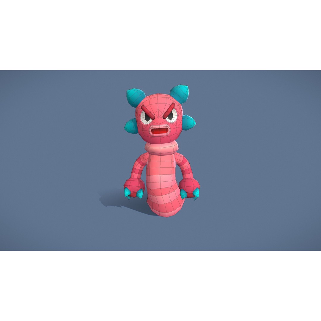Cartoon Characters 3D Model – Low Poly Game Asset, Rigged & Animated - View 133