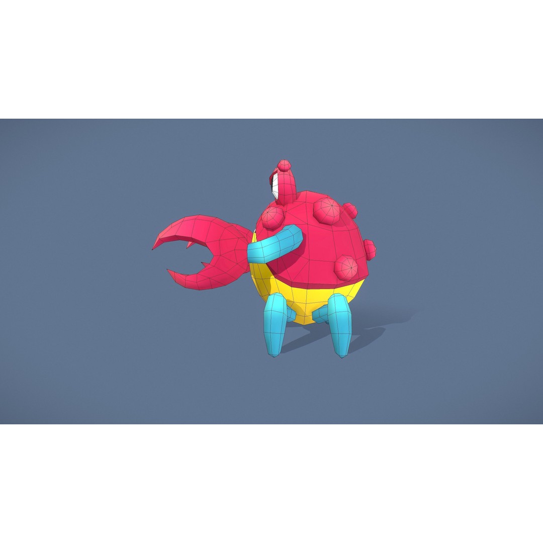 Cartoon Characters 3D Model – Low Poly Game Asset, Rigged & Animated - View 141