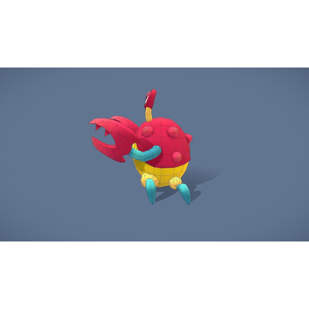 Cartoon Characters 3D Model – Low Poly Game Asset, Rigged & Animated - View 146