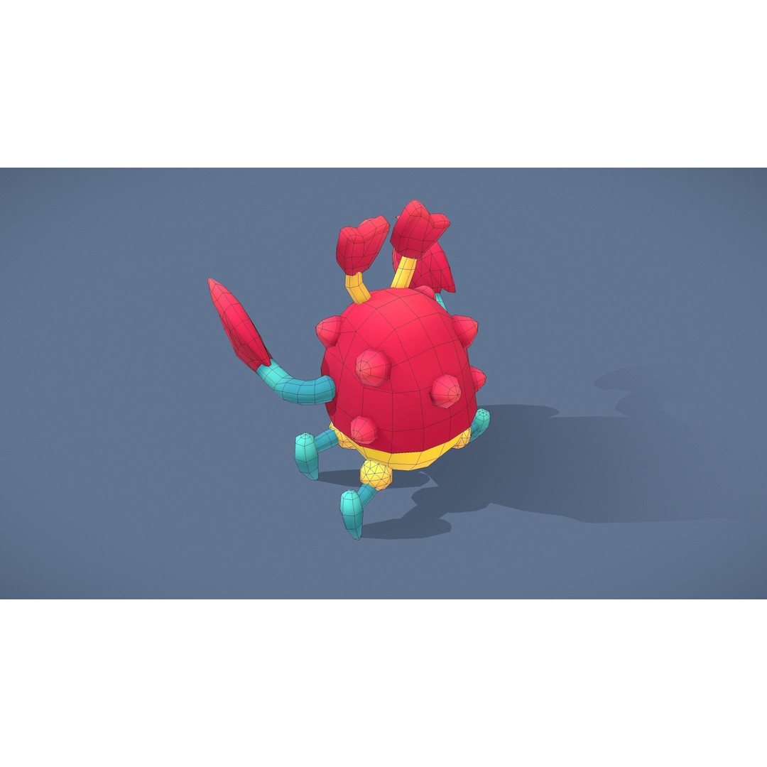 Cartoon Characters 3D Model – Low Poly Game Asset, Rigged & Animated - View 148