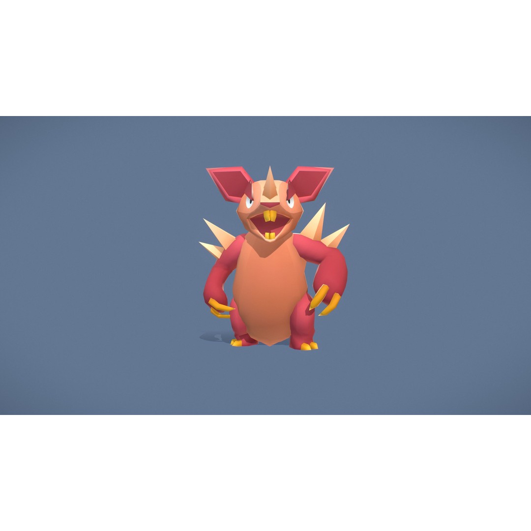 Cartoon Characters 3D Model – Low Poly Game Asset, Rigged & Animated - View 19