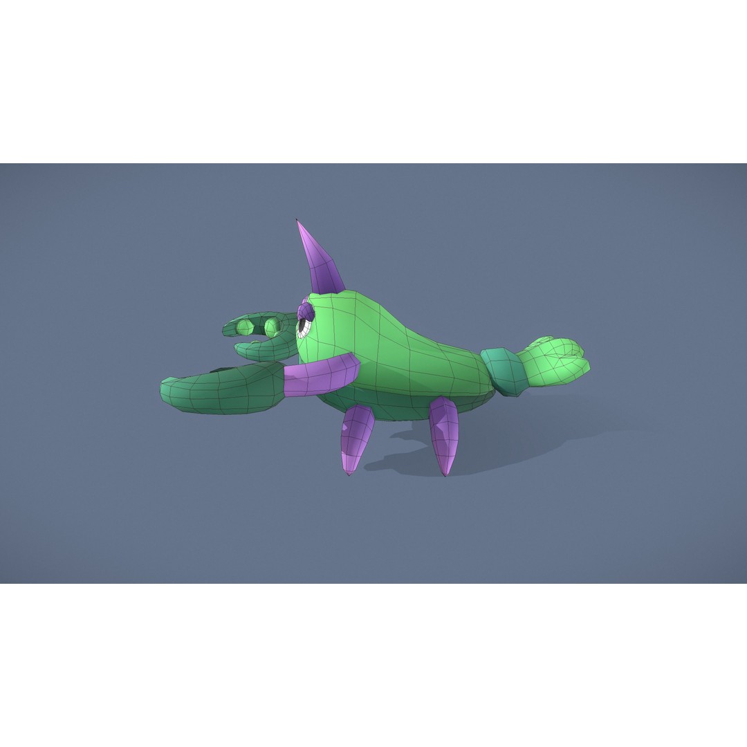 Cartoon Characters 3D Model – Low Poly Game Asset, Rigged & Animated - View 23