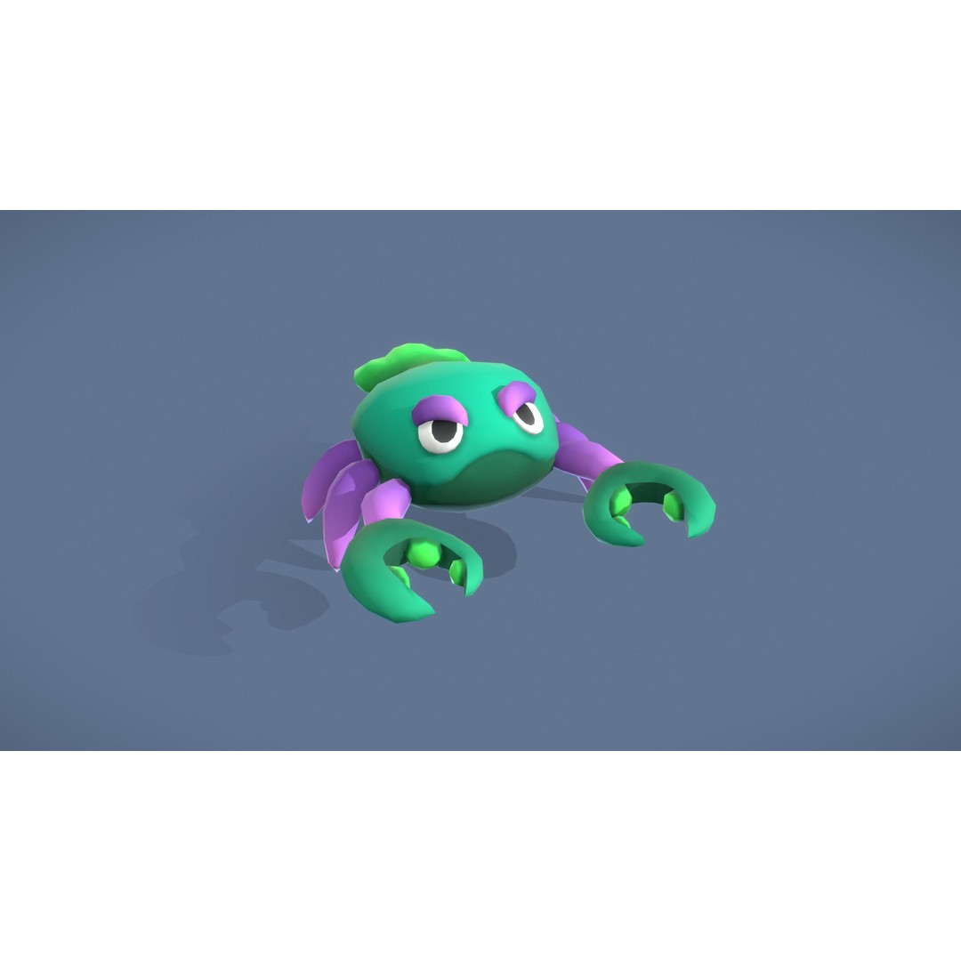 Cartoon Characters 3D Model – Low Poly Game Asset, Rigged & Animated - View 26