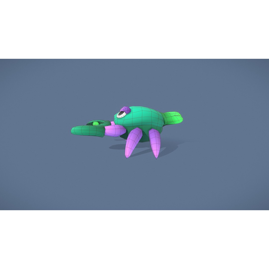 Cartoon Characters 3D Model – Low Poly Game Asset, Rigged & Animated - View 28