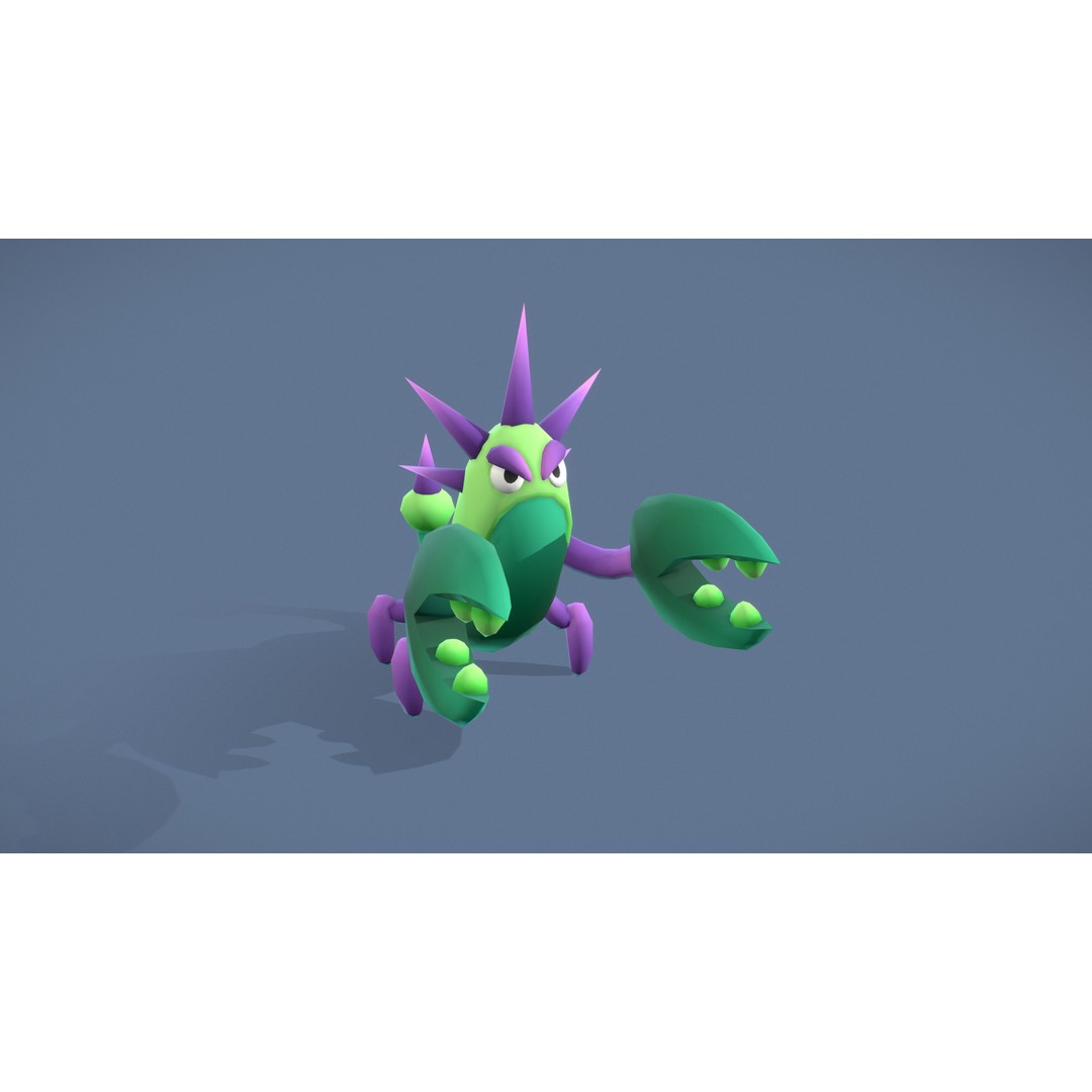 Cartoon Characters 3D Model – Low Poly Game Asset, Rigged & Animated - View 30