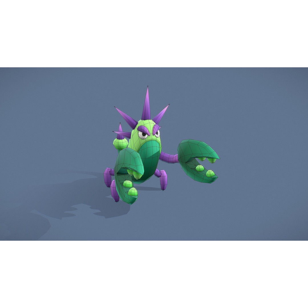 Cartoon Characters 3D Model – Low Poly Game Asset, Rigged & Animated - View 31