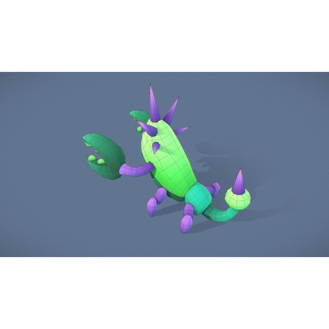 Cartoon Characters 3D Model – Low Poly Game Asset, Rigged & Animated - View 33