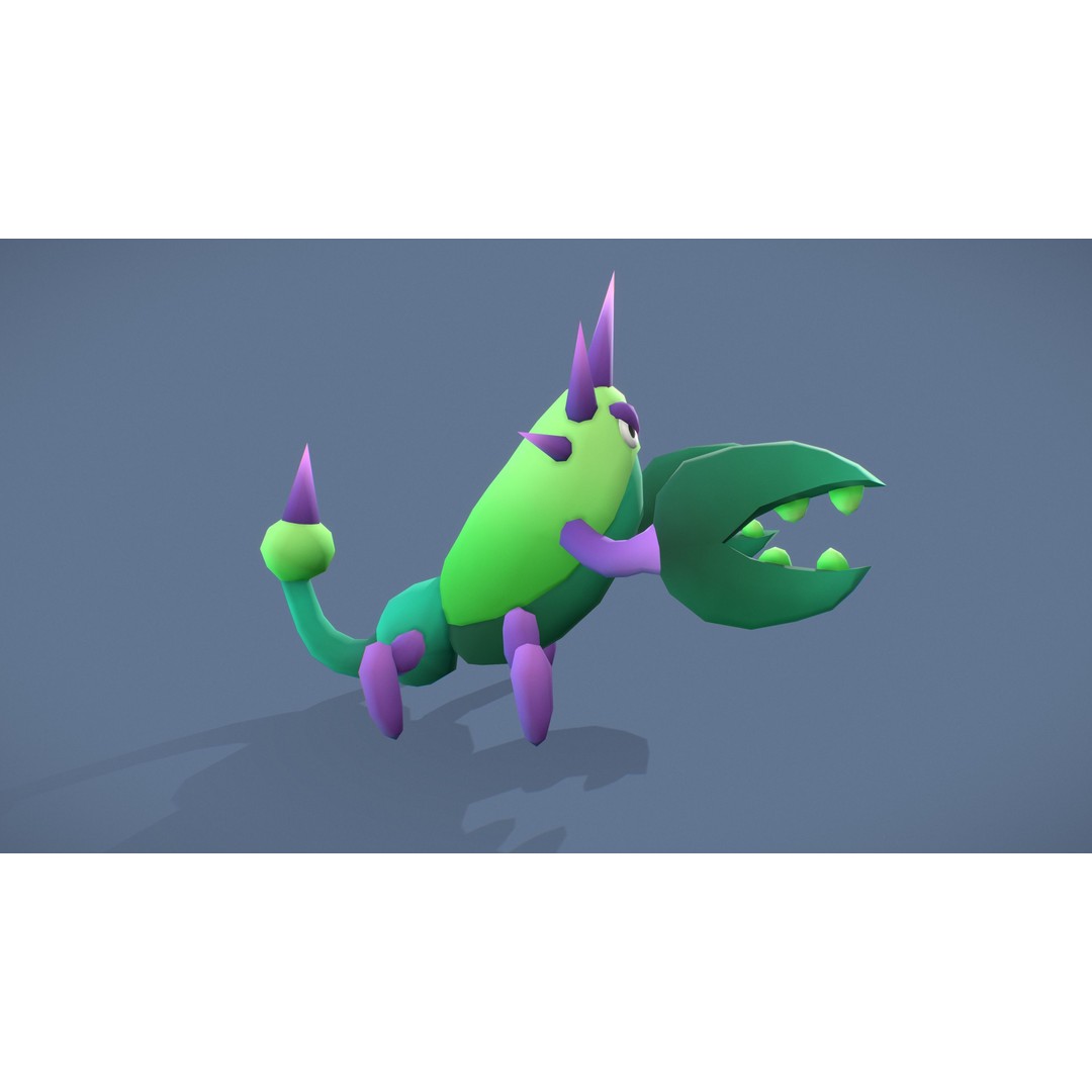 Cartoon Characters 3D Model – Low Poly Game Asset, Rigged & Animated - View 34