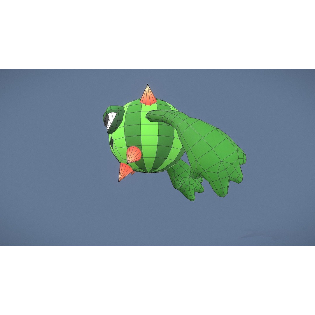 Cartoon Characters 3D Model – Low Poly Game Asset, Rigged & Animated - View 60