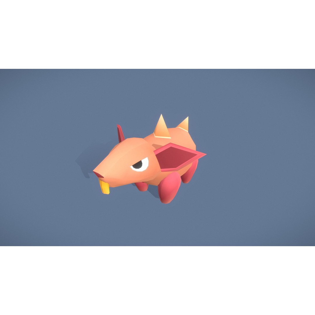 Cartoon Characters 3D Model – Low Poly Game Asset, Rigged & Animated - View 7