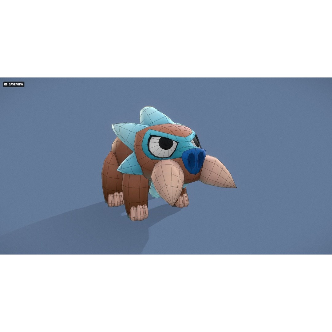 Cartoon Characters 3D Model – Low Poly Game Asset, Rigged & Animated - View 78