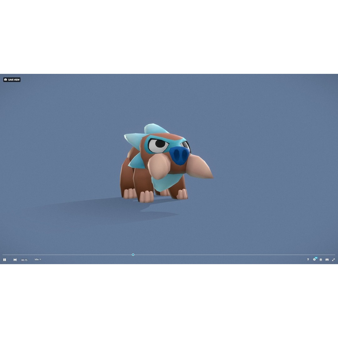Cartoon Characters 3D Model – Low Poly Game Asset, Rigged & Animated - View 80