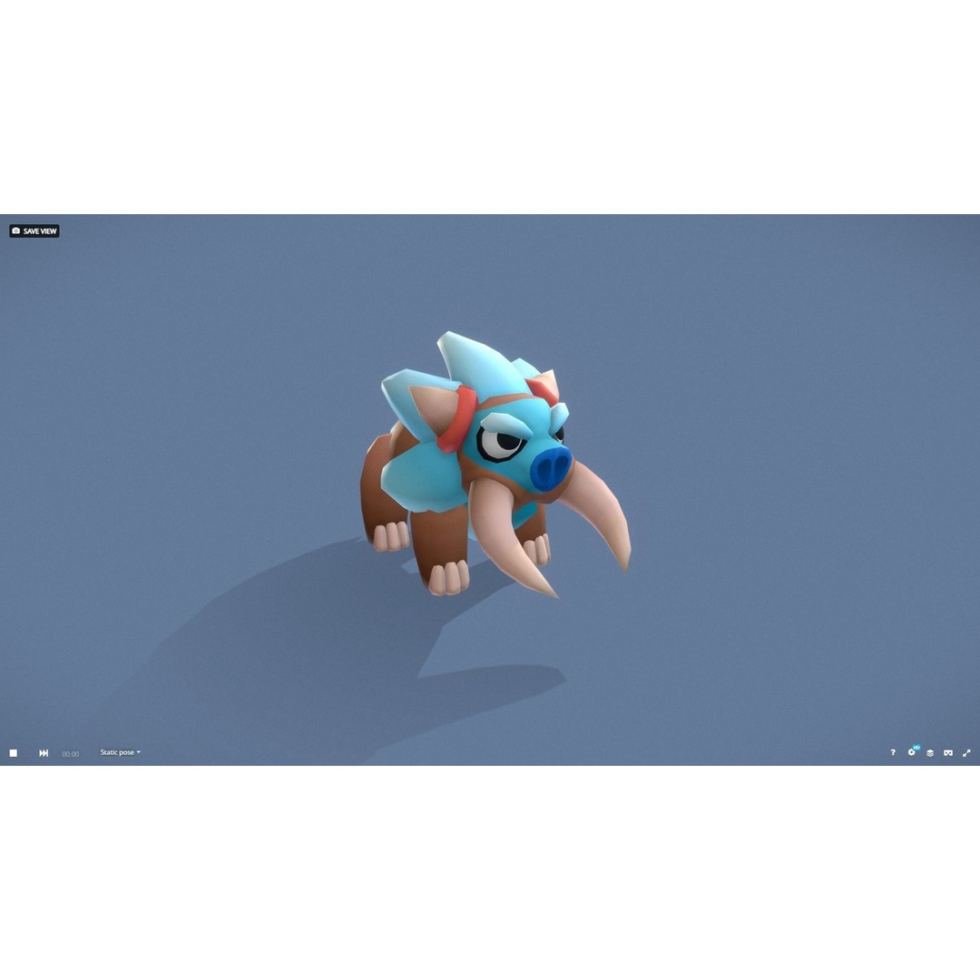 Cartoon Characters 3D Model – Low Poly Game Asset, Rigged & Animated - View 81