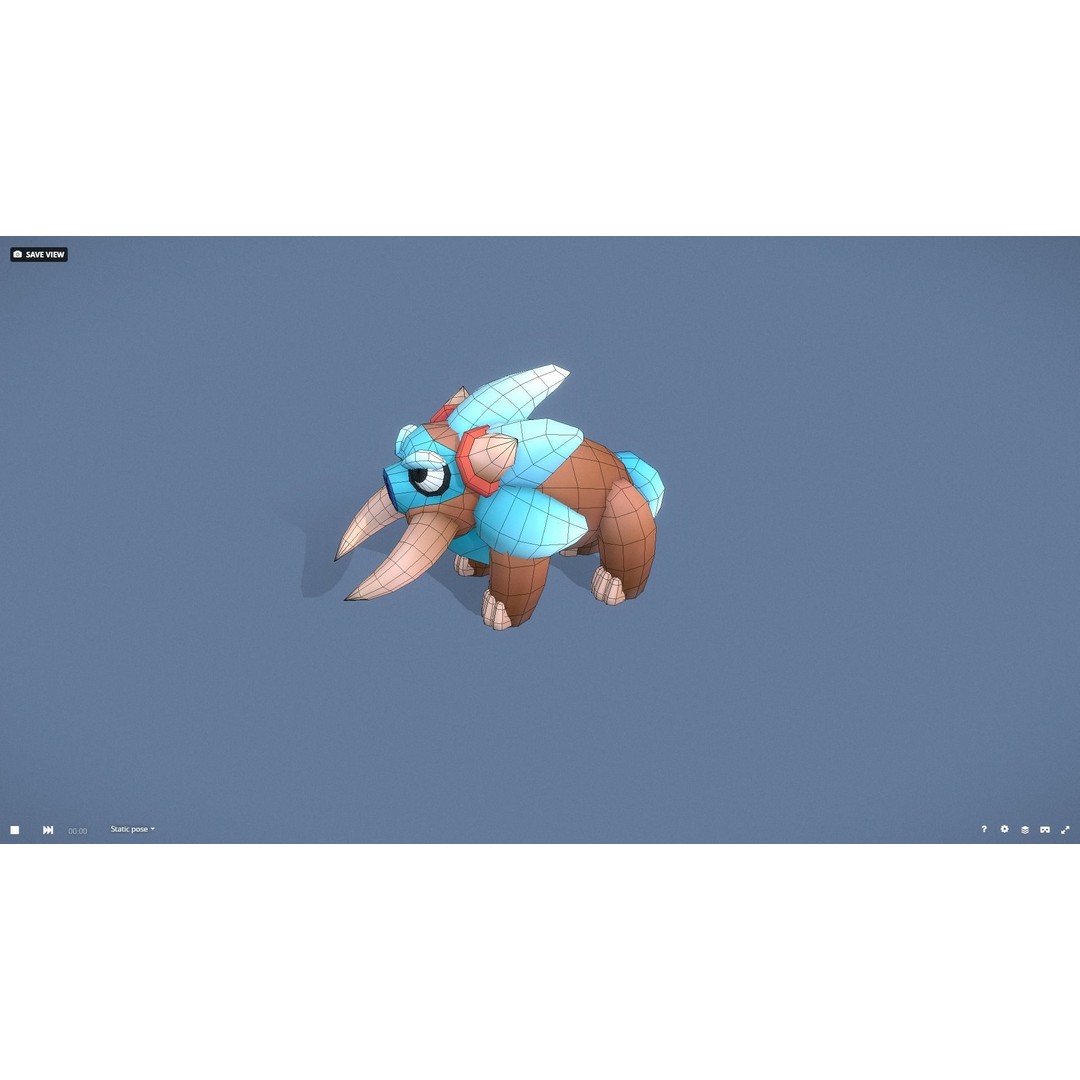 Cartoon Characters 3D Model – Low Poly Game Asset, Rigged & Animated - View 82
