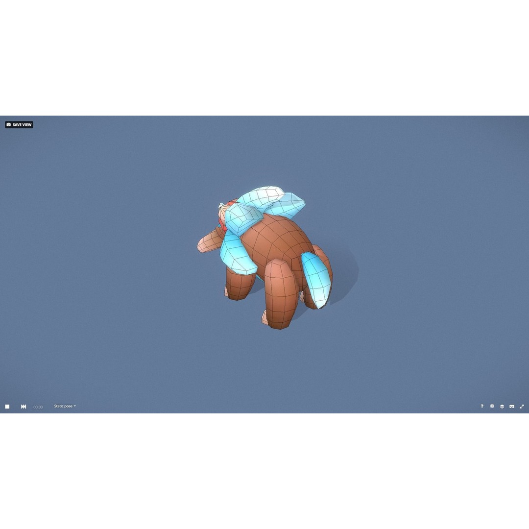Cartoon Characters 3D Model – Low Poly Game Asset, Rigged & Animated - View 84