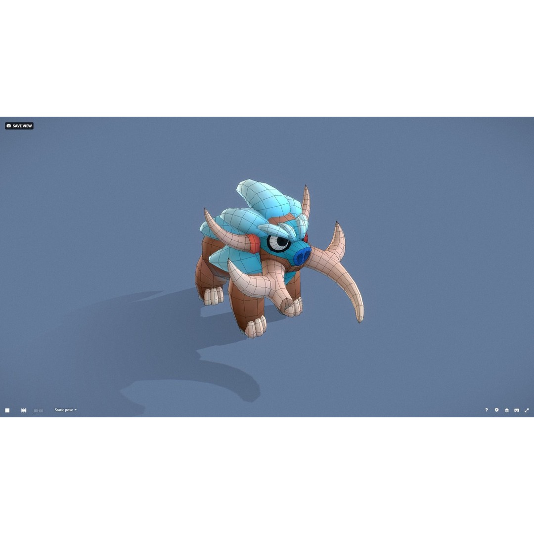 Cartoon Characters 3D Model – Low Poly Game Asset, Rigged & Animated - View 89