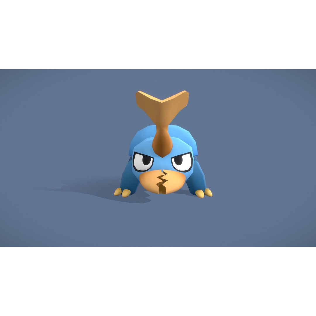 Cartoon Characters 3D Model – Low Poly Game Asset, Rigged & Animated - View 92