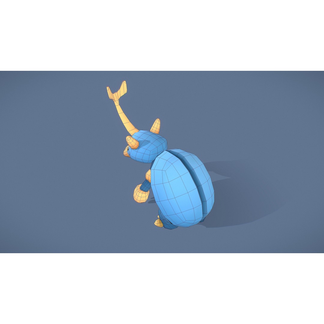 Cartoon Characters 3D Model – Low Poly Game Asset, Rigged & Animated - View 95