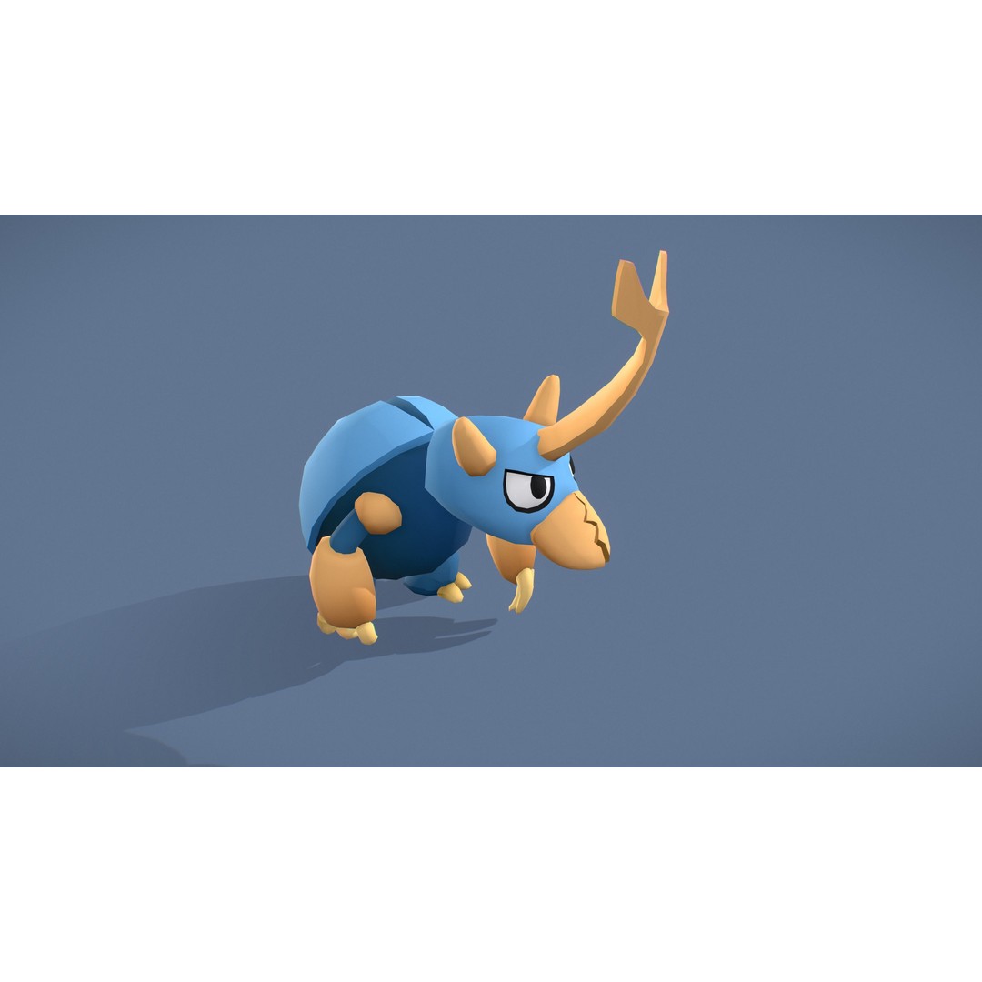 Cartoon Characters 3D Model – Low Poly Game Asset, Rigged & Animated - View 96