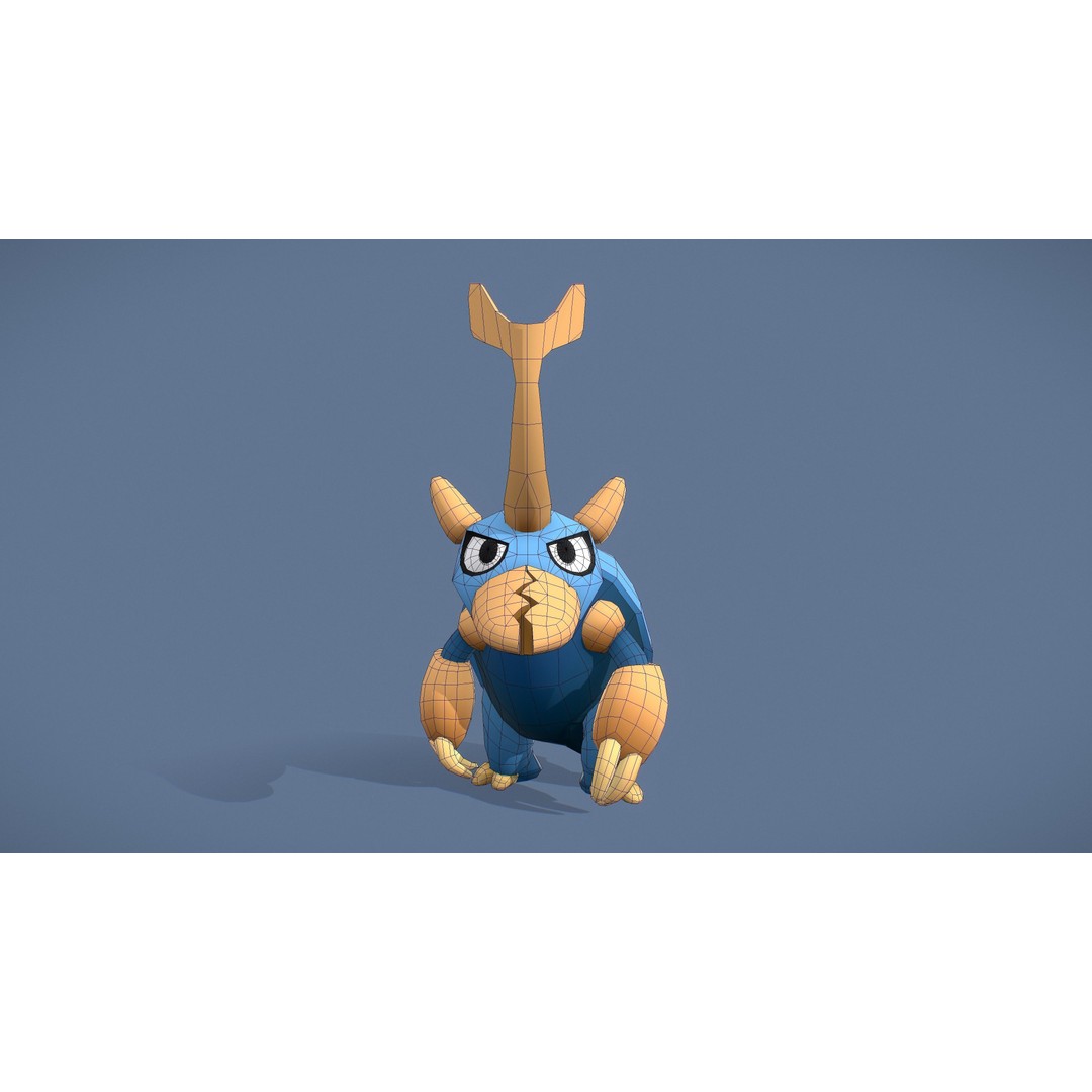Cartoon Characters 3D Model – Low Poly Game Asset, Rigged & Animated - View 98