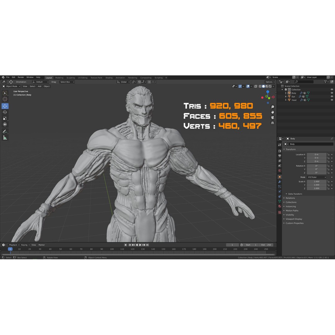 Armored Titan Reiner Braun 3D Model – High Poly Rigged Character, FBX - View 10