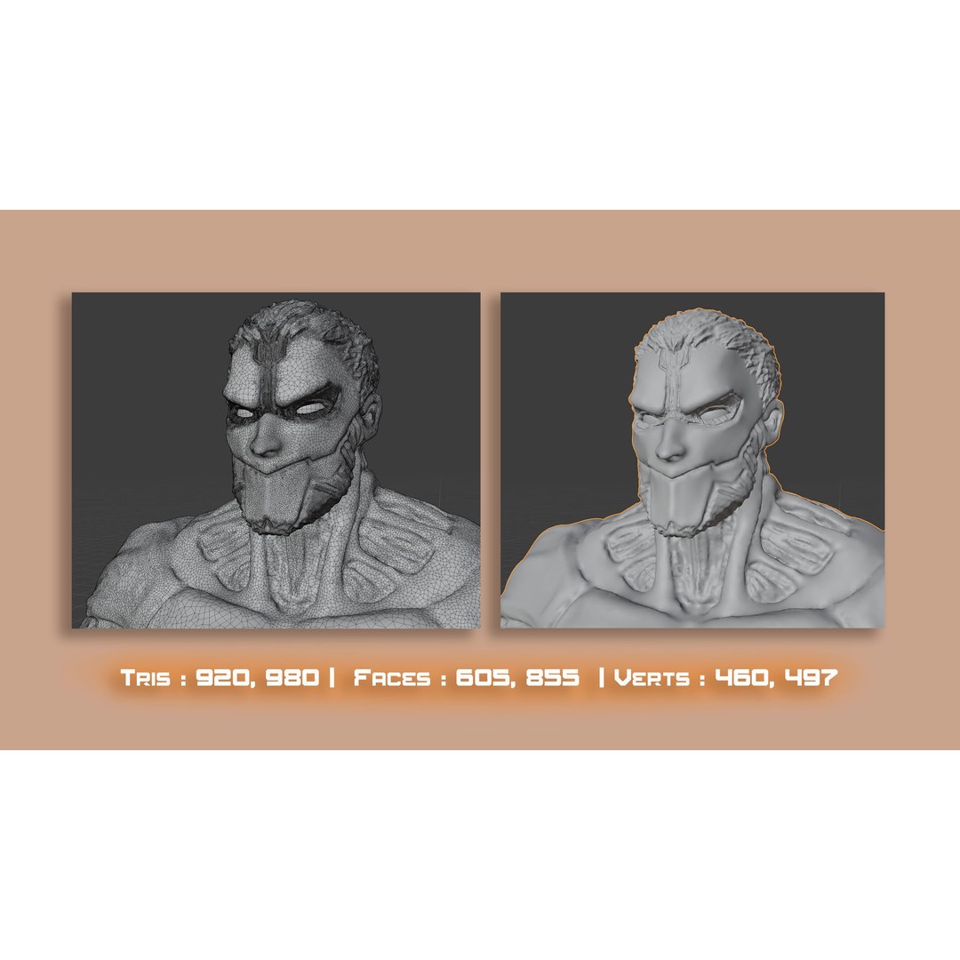 Armored Titan Reiner Braun 3D Model – High Poly Rigged Character, FBX - View 11